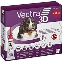 Vectra 3D Chien +40 Kg 3 Pipettes