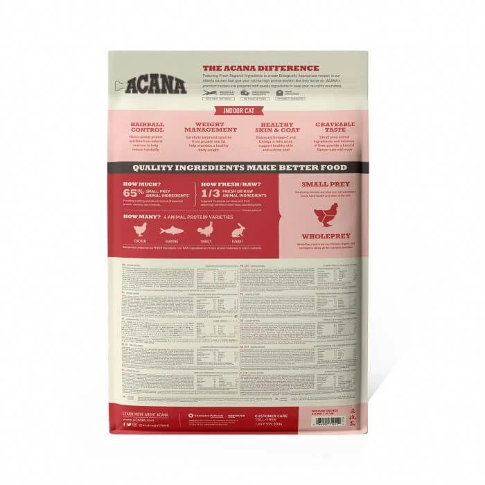 Acana Indoor Entrée Sterilised Cat 1.8 Kg 2 Acana Indoor Entrée Sterilised Cat 1.8 Kg – Image 2