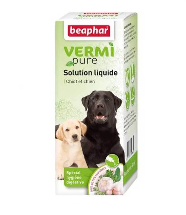 Beaphar Vermipure Pour Chiot Et Petit Chien -15 Kg 50 Ml 1 Beaphar Vermipure Pour Chiot Et Petit Chien -15 Kg 50 Ml