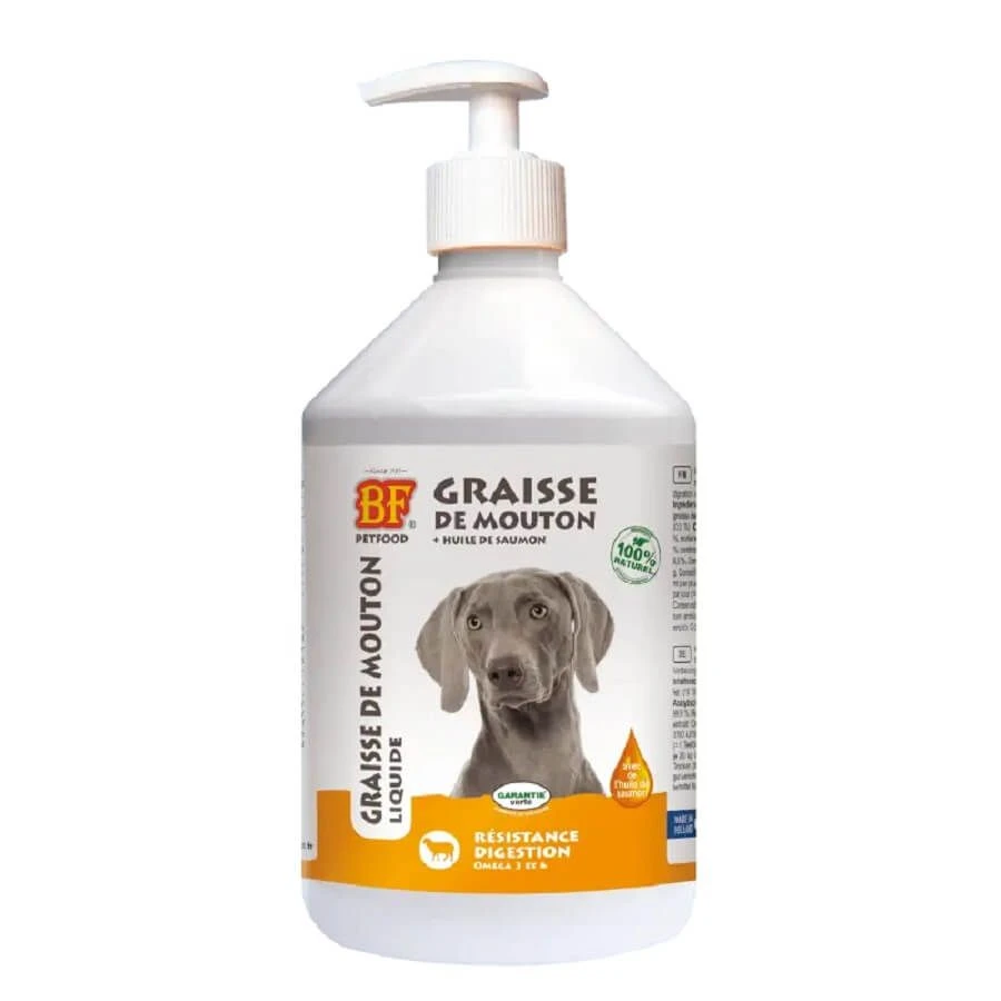 Biofood Graisse De Mouton Liquide Chien 500 Ml 1 Biofood Graisse De Mouton Liquide Chien 500 Ml