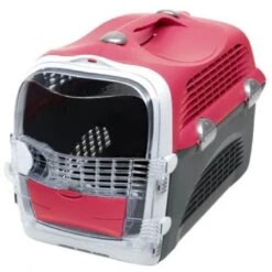Cat It Cage De Transport Cabrio Rouge Cerise Pour Chat
