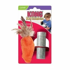KONG Jouet Herbe à Chat Carotte Rechargeable