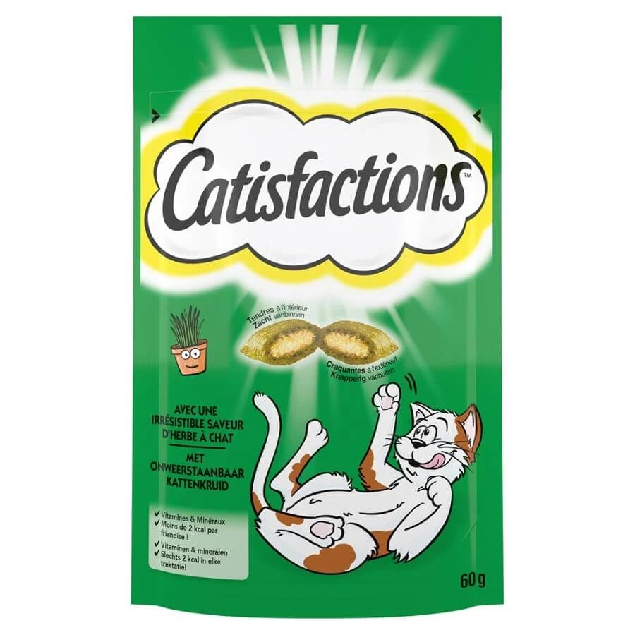 Catisfactions Friandises Herbe à Chat 60 G 1 Catisfactions Friandises Herbe à Chat 60 G