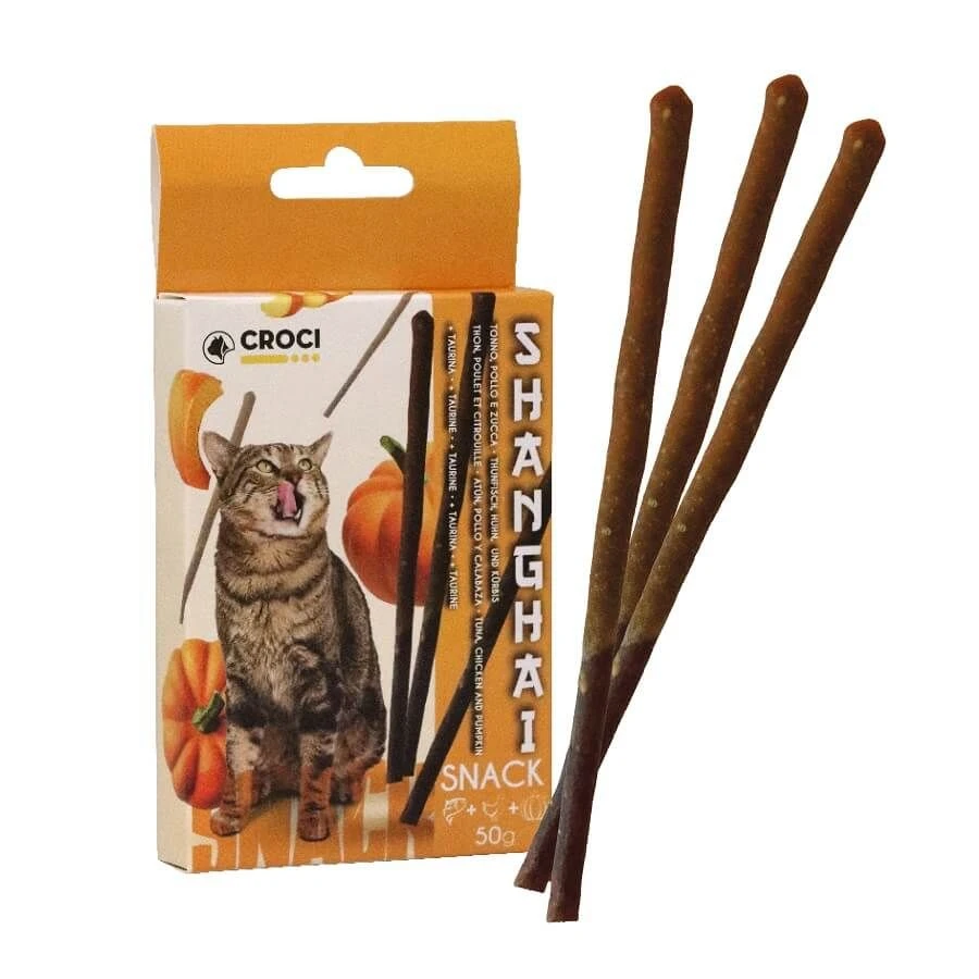 Croci Bâtonnets Chat Poulet Thon Citrouille 50 G 1 Croci Bâtonnets Chat Poulet Thon Citrouille 50 G