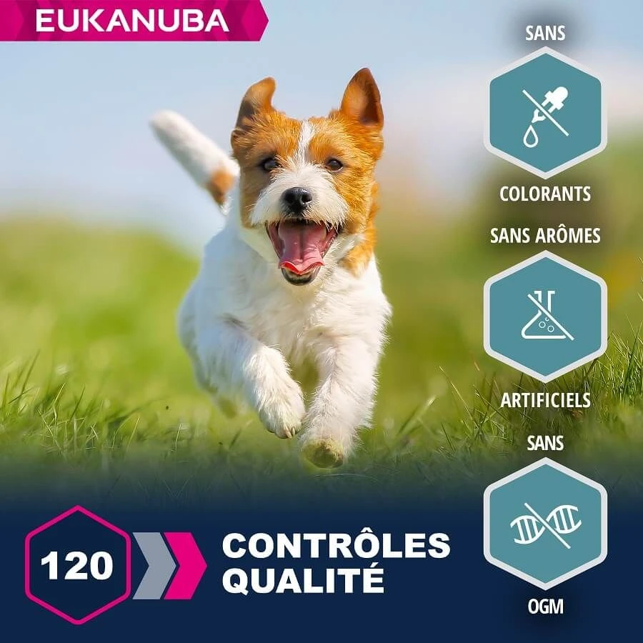 Eukanuba Chien Adulte Petite Et Moyenne Race Saumon & Orge 2.5 Kg – Image 4