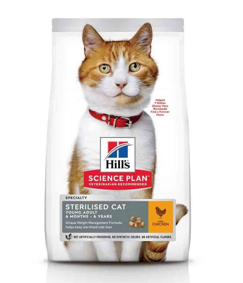 Hill's Science Plan Hill's Science Plan Chat Young Adult Sterilisé Poulet 15 Kg