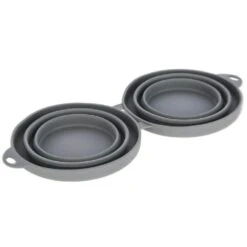 Kerbl Gamelle De Voyage Pliable Gris 2 X 300 Ml -Animal Compagnie Boutique kerbl gamelle de voyage pliable gris 2 x 300 ml 6