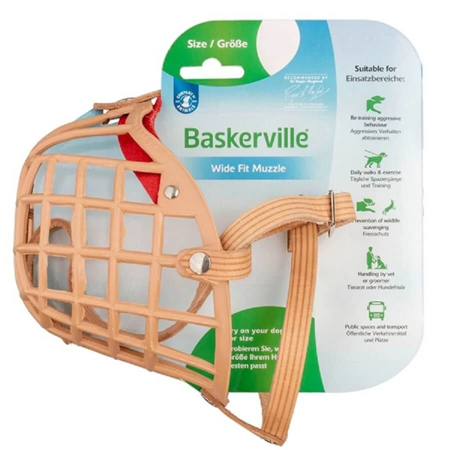 Muselière Baskerville Muzzle Beige T13