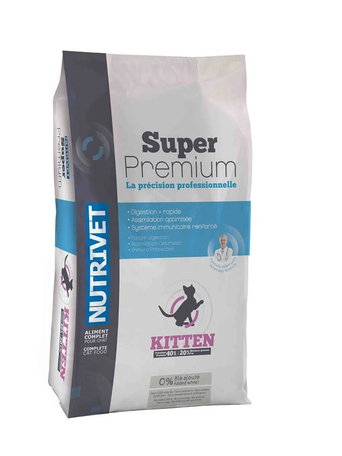 Nutrivet Super Premium Croquettes Chaton 8 Kg - Destockage 1 Nutrivet Super Premium Croquettes Chaton 8 Kg - Destockage