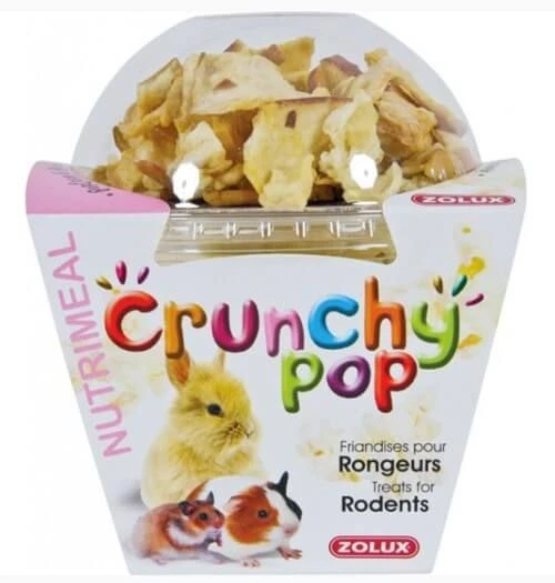 Zolux Crunchy Pop Pomme Rongeurs 33 G 1 Zolux Crunchy Pop Pomme Rongeurs 33 G