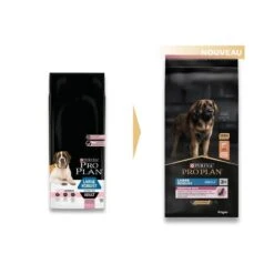 Purina ProPlan Chien Large Robust Adult Sensitive Skin Saumon OPTIDERMA 14 Kg -Animal Compagnie Boutique purina pro plan dog large robust adult sensitive skin saumon optiderma 14 kg