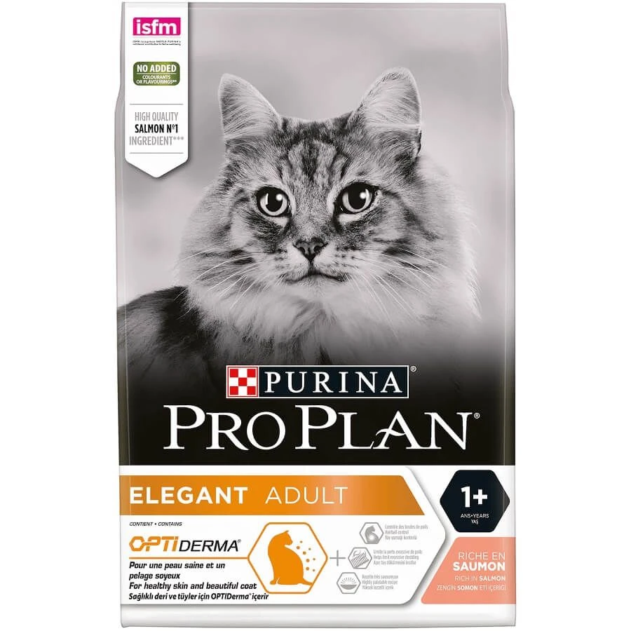 Purina Proplan Optiderma Elegant Chat Adult Saumon 3 Kg