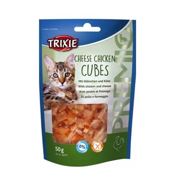 Trixie Premio Cubes Poulet & Fromage Chat 50 G 1 Trixie Premio Cubes Poulet & Fromage Chat 50 G