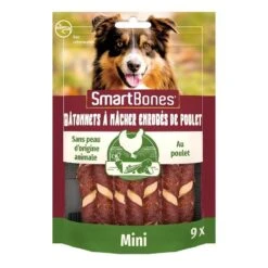 Smartbones Sticks Mini Wrap Au Poulet Pour Chien 9 Pcs