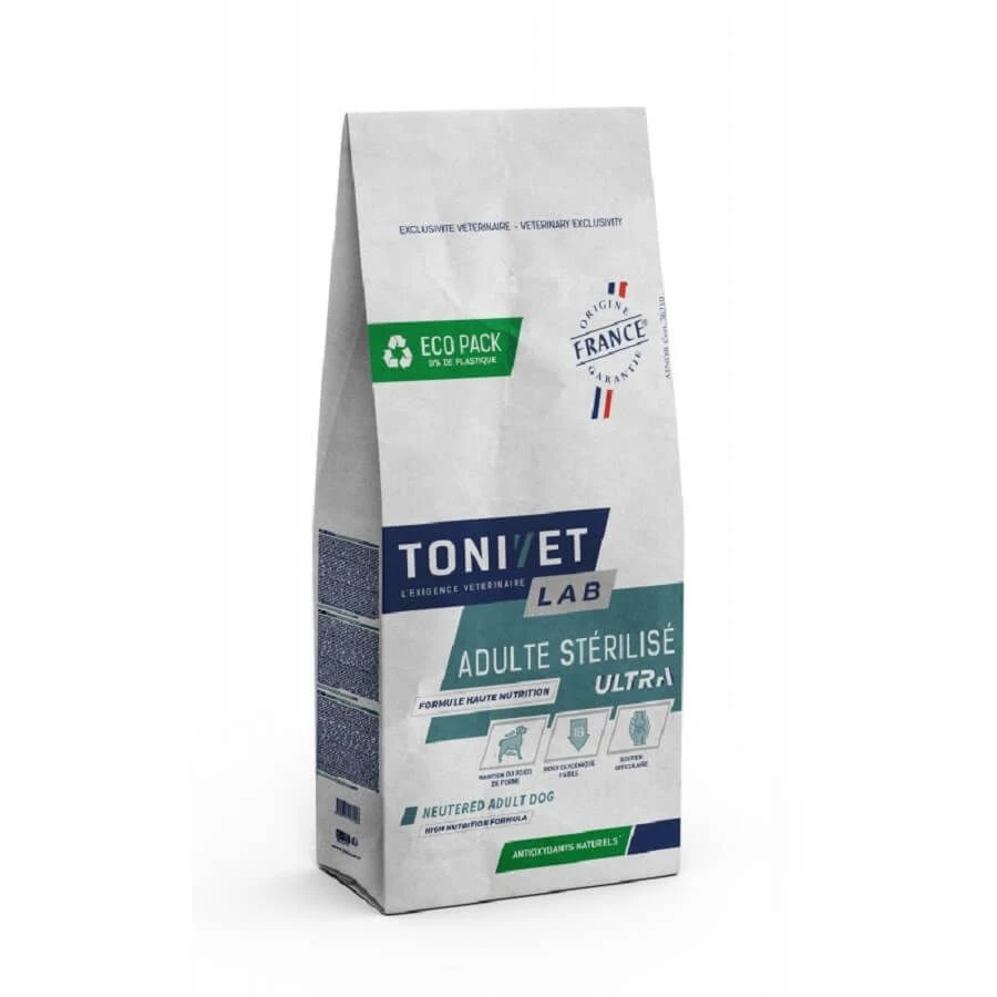 Tonivet Lab Ultra Chien Adulte Stérilisé 3 Kg 1 Tonivet Lab Ultra Chien Adulte Stérilisé 3 Kg