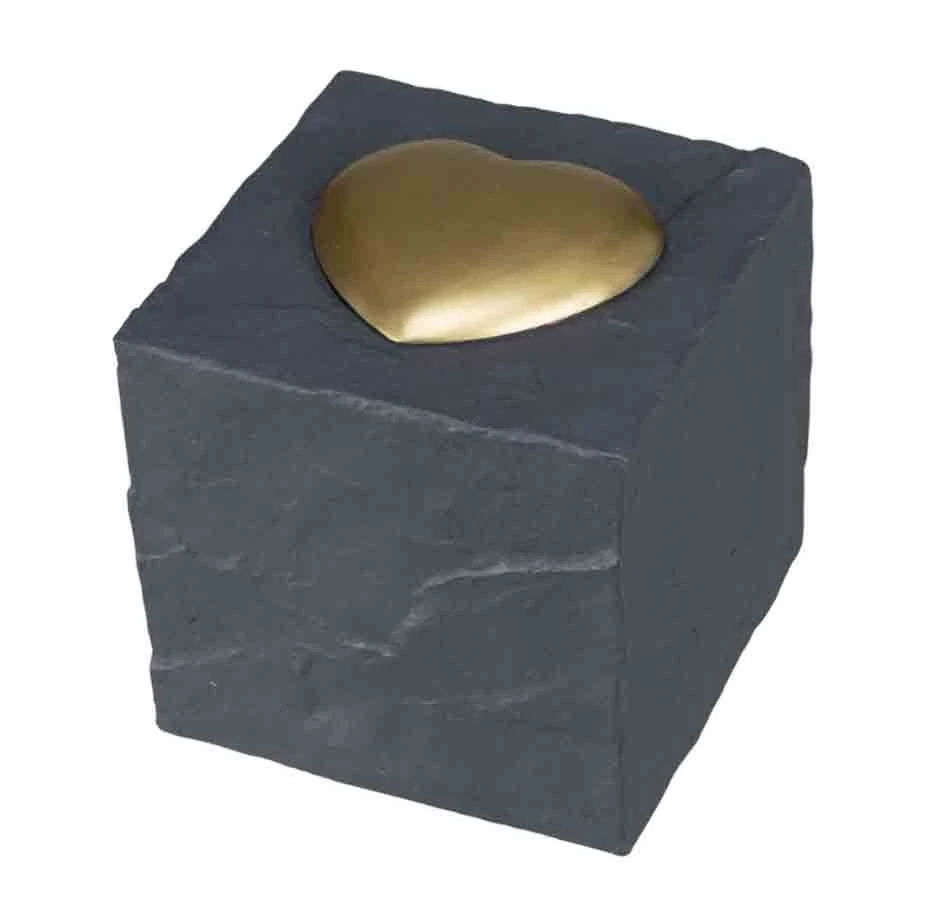 Trixie Pierre Commémorative Grise & Cœur 11 Cm 1 Trixie Pierre Commémorative Grise & Cœur 11 Cm