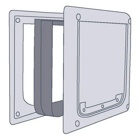 Tunnel Pour Chatière Trixie 2 Positions M-XL Blanc