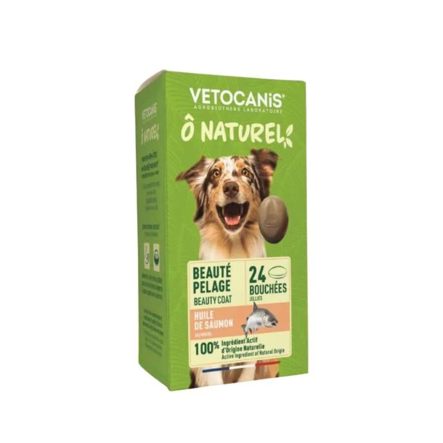 Vétocanis O Naturel Bouchées Beauté Pelage Chien X24 1 Vétocanis O Naturel Bouchées Beauté Pelage Chien X24