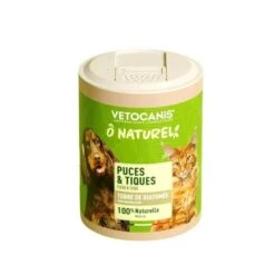Vétocanis O Naturel Poudre Puces & Tiques 250 Ml