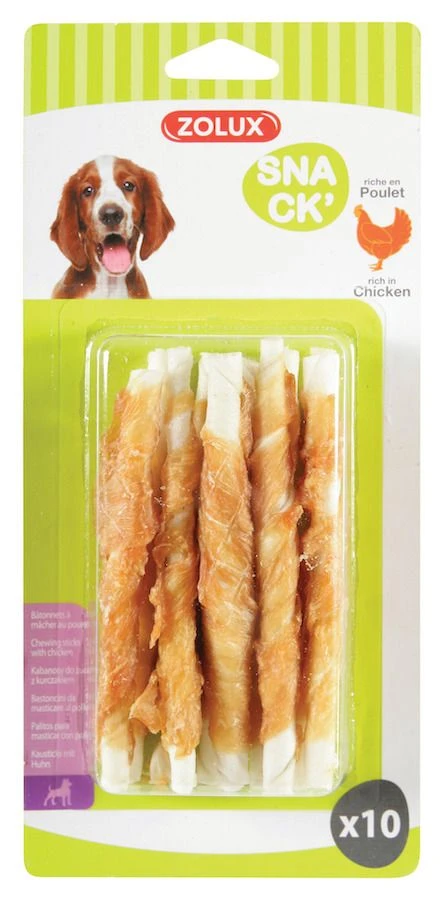 Zolux Batonnet à Mâcher Au Poulet X10 1 Zolux Batonnet à Mâcher Au Poulet X10